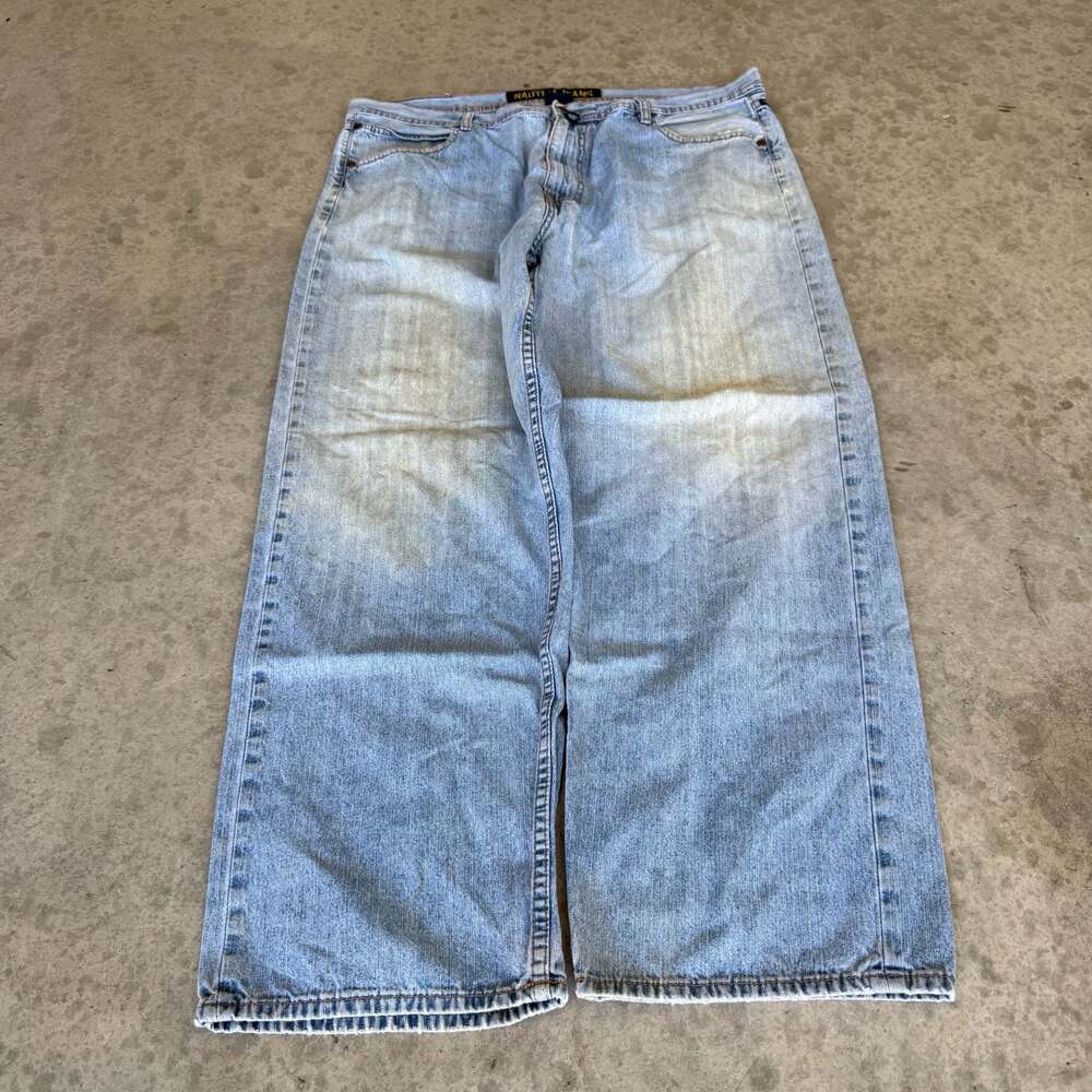 Nautica Jeans Co. Vintage Y2K Baggy Wide Leg Denim Jeans